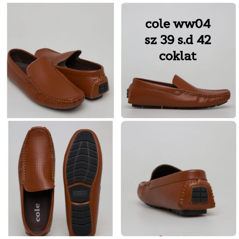 sepatu cole moccasin ww04 sz 39-42 coklat