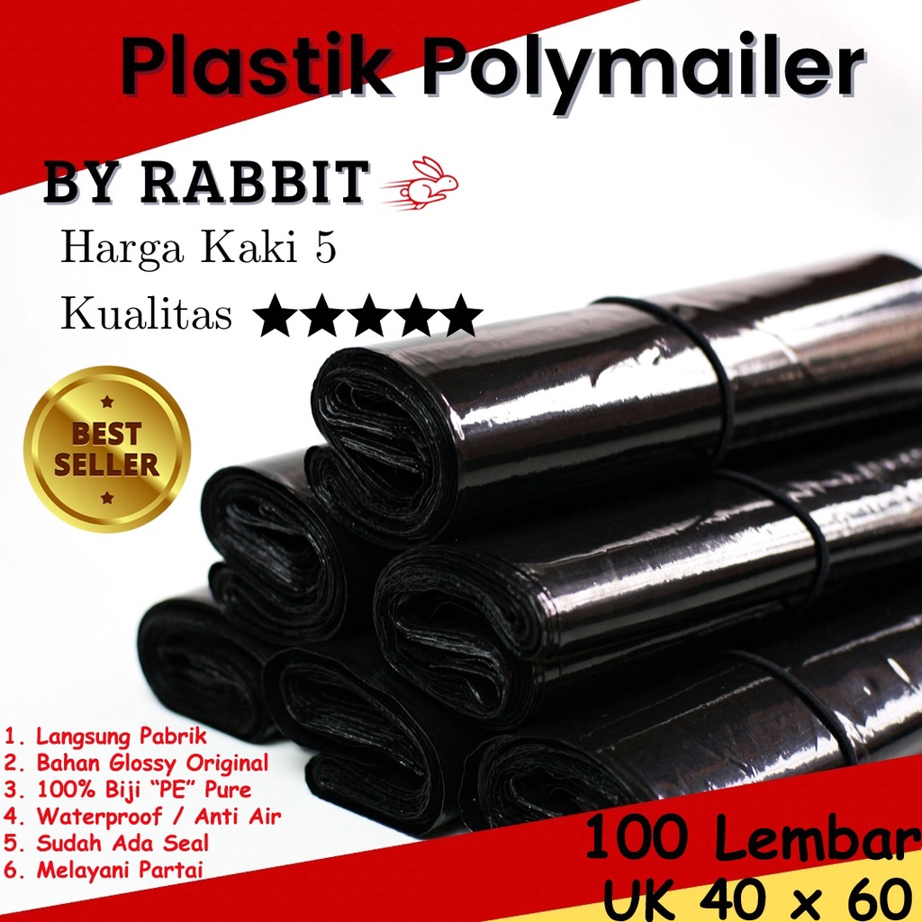 

Kantong Plastik Polymailer Hitam Glossy [40x60] Kantong Plastik Packing Online
