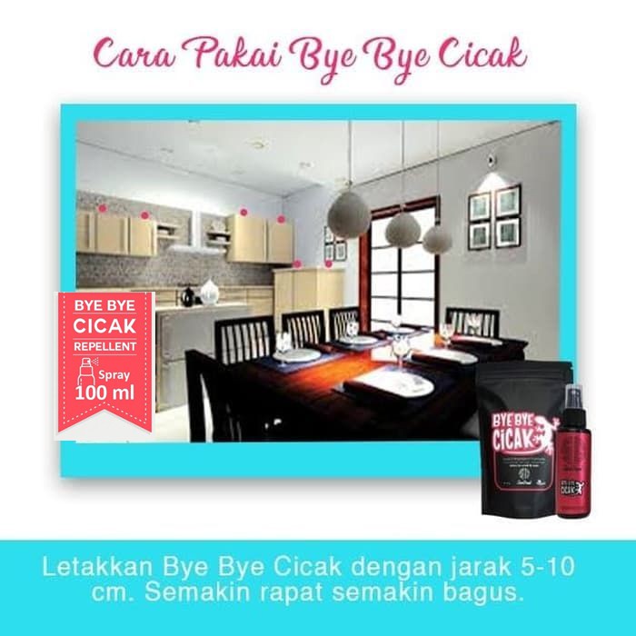 Pengusir Cicak Bye Bye Cicak Non Pestisida 250 gr Ampuh