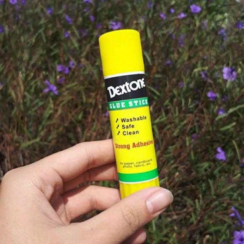 Lem Kertas Dextone Glue Stick 15gr Washable Safe Clean Aman Untuk Anak