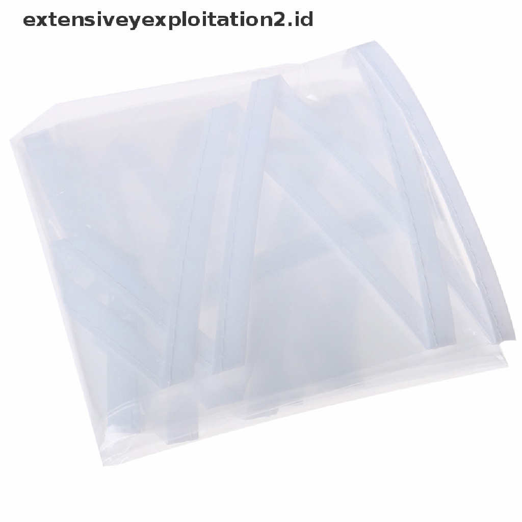 1pc Plastik Bening Bonnet Cap Pelindung