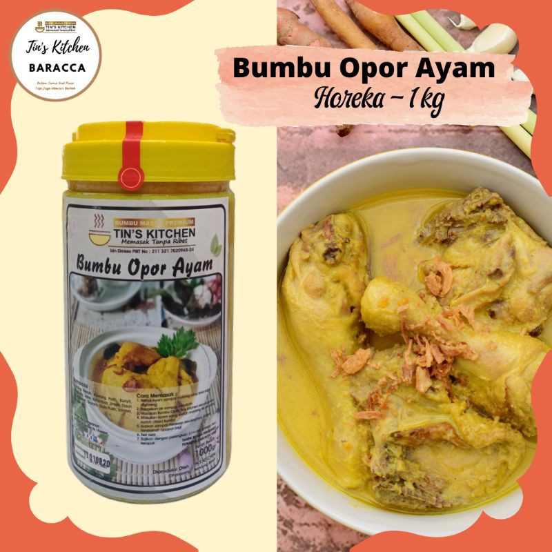 

Bumbu Opor Nusantara 1kg Tin's Kitchen Premium - Horeka HEMAT! Bisa Bumbu Soto, Bumbu Acar kuning