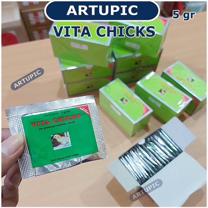 Vita Chicks 5 gram Vitamin DOC anak ayam vitachicks Medion stress vitamin ayam unggas