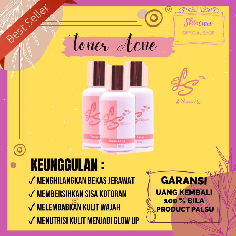 TONER ACNE PELEMBAB KULIT UNTUK JERAWAT LS SKINCARE