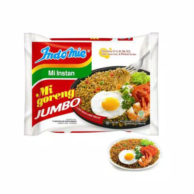 

Mi Instan Indomie Varian Jumbo Besar Mi Goreng Jumbo Mie Instant Sarimi