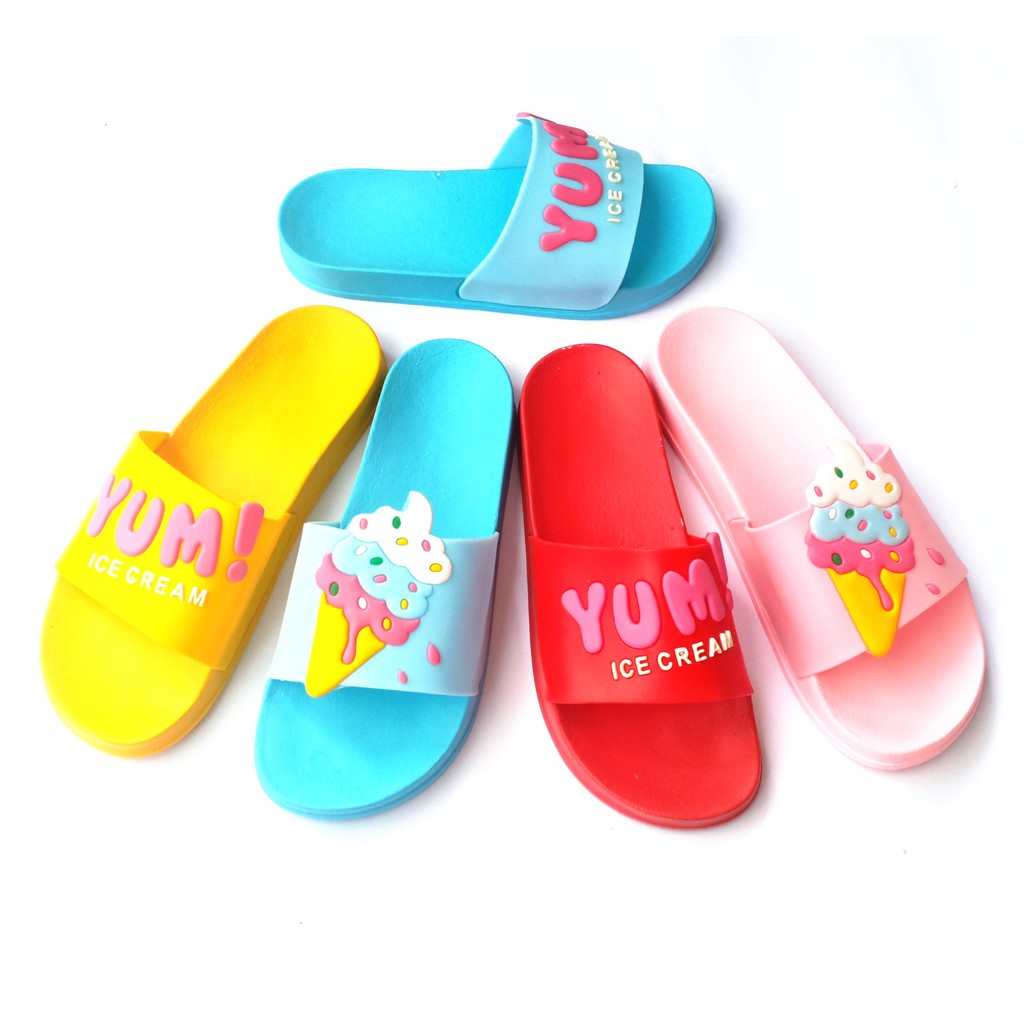 Sandal Sendal Karet Jelly Lentur Women YUMI ICE CREAM Sandal Sendal Karet Jelly Lentur Women YUMI ICE CREAM