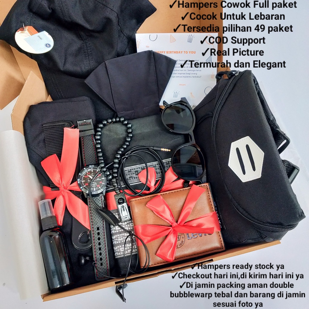 Hampers Cowok | Hampers Ulang Tahun | Hampers Lebaran | Kado Ulang Tahun Cowok | Kado Cowok | Hamper