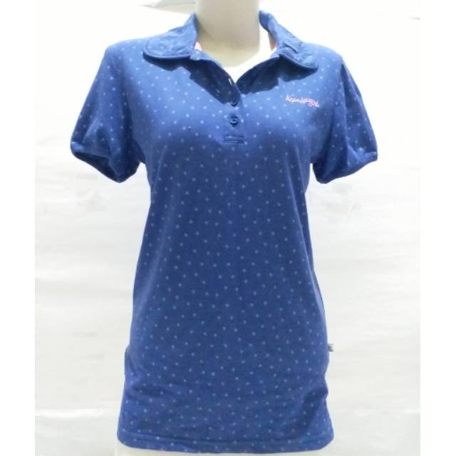 Kaos Cewek Nevada Polo Biru