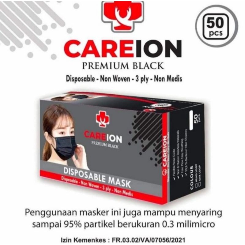 Masker 3Ply  Kemenkes Tebal Pakai Box isi 50