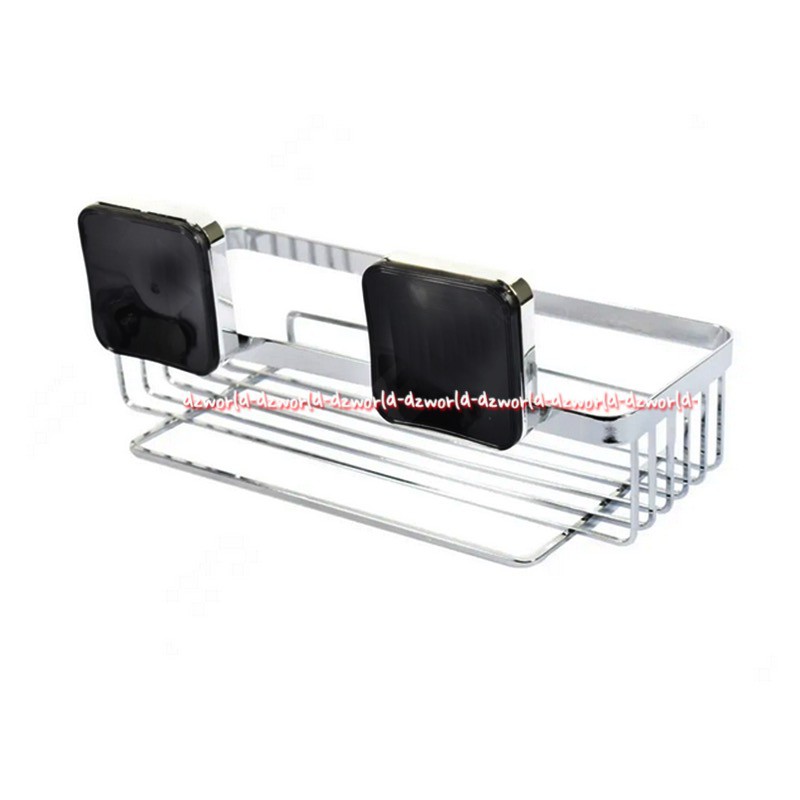 Kris Pushloc Suction System Rectangular Basket Rak Kamar Mandi