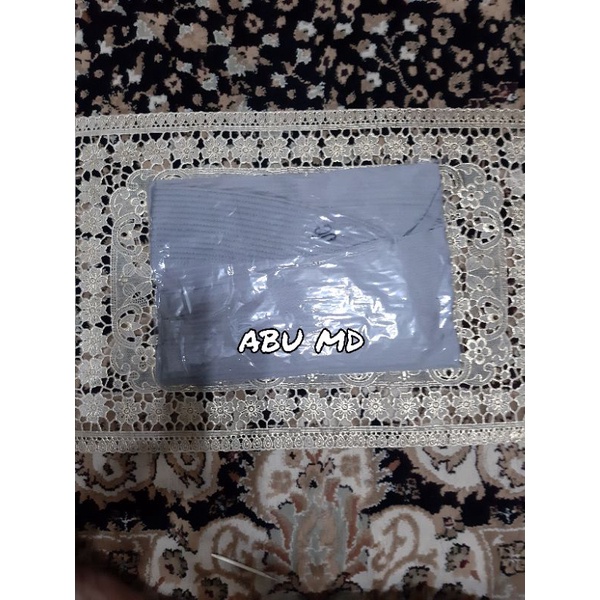 BERGO PLISKET KERUT/JILBAB INSTAN(PK).-Abu muda