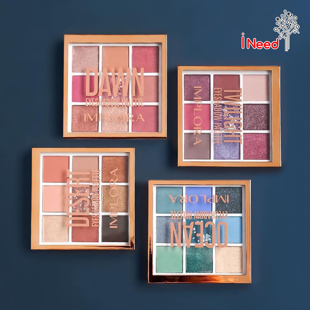 (INEED) IMPLORA EYESHADOW PALETTE (TWILIGHT/DAWN/DESERT/OCEAN)