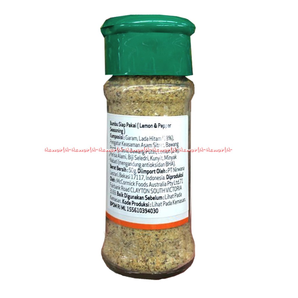 Mccormick Lemon&amp;Pepper Seasoning 10gr Bumbu Mc Kormick Merica