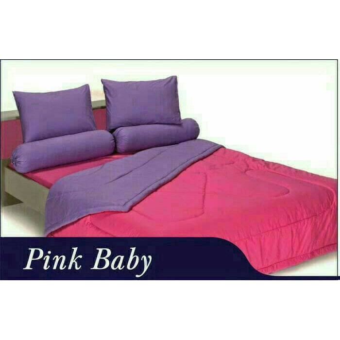 BEDCOVER SINGLE SHYRA POLOS PINK BABY 120*200 CM