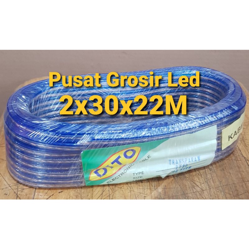 Kabel Audio 2x30x25 Yard DITO / Kabel Transparan 2x30x22 Meter Dito