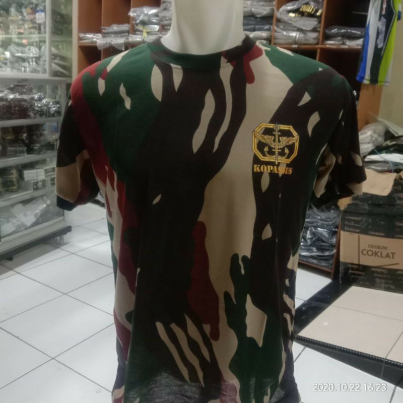 kaos loreng KOPASSUS, kaos oblong loreng kopassus