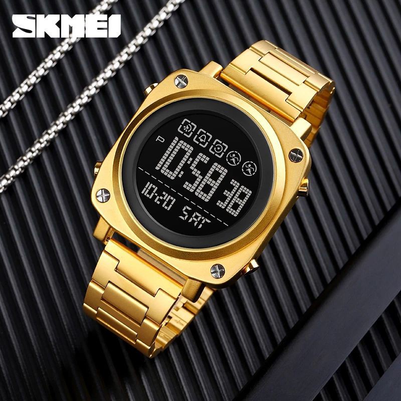 SKMEI 1726 Jam Tangan Pria Digital Stainless Steel WK-SBY