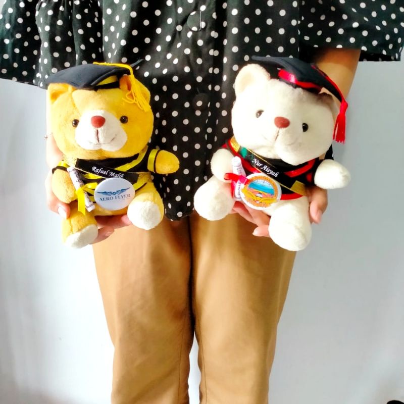 BONEKA WISUDA PREMIUM LEONY GEMOY LUCU