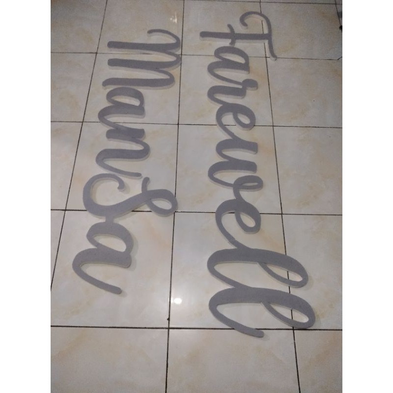 Nama Backdrop Styrofoam/Gabus