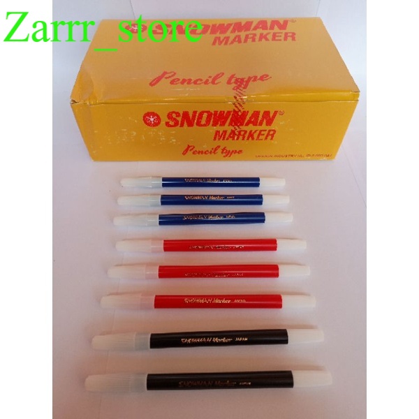 

12 PCS 1 LUSIN Spidol Kecil Snowman
