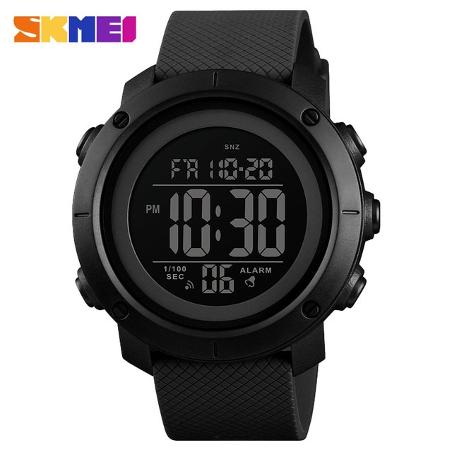 SKMEI Jam Tangan Digital Pria 1434 Black/Black