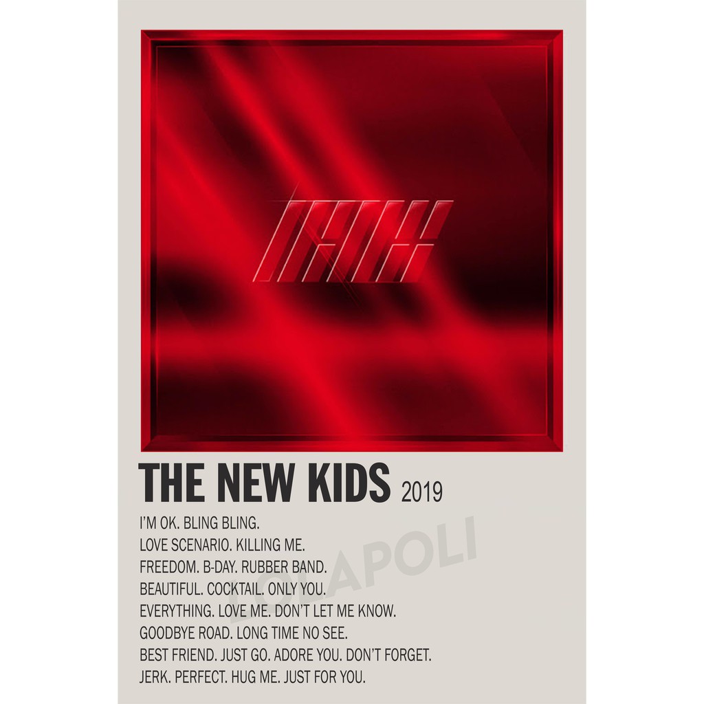 Poster Cover Album K-Pop The New Kids - iKON