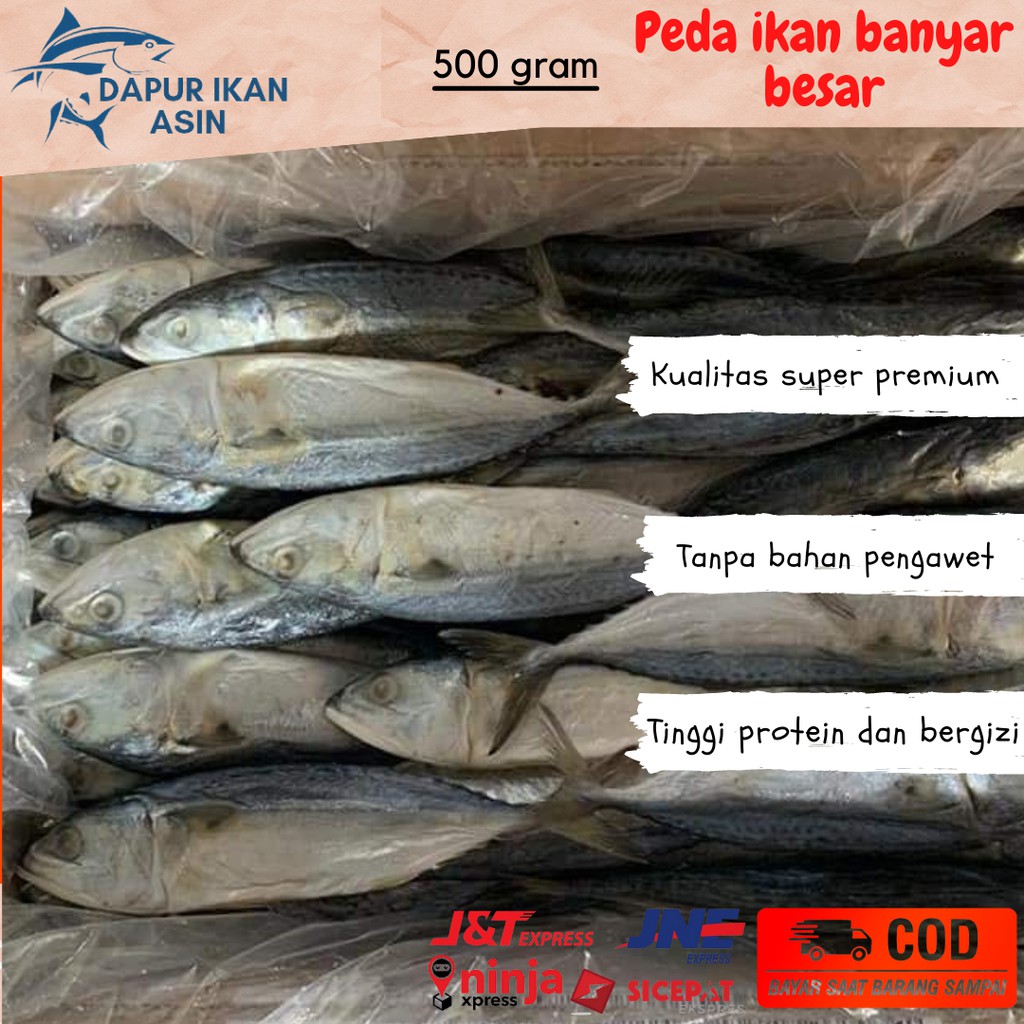 

Ikan Asin Peda Banyar Besar Murah isi 500 gr