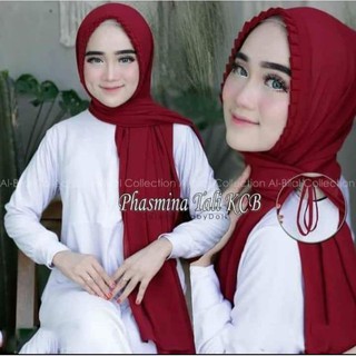 (1KG=12pcs) Pashmina Tali Lipit KCB (175x75cm)Premium Jahit Tepi Diamond Hijab Instan Original