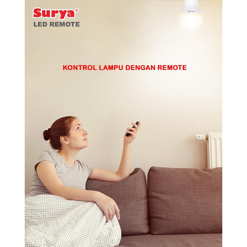 Lampu LED Lamp Surya REMOTE - Remot 10W 10 Watt CCT 3 Variant Warna Tricolour dan Bisa Dimmer