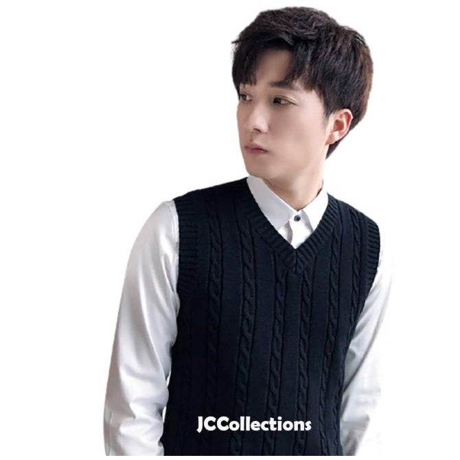 sleeveless vest sweater