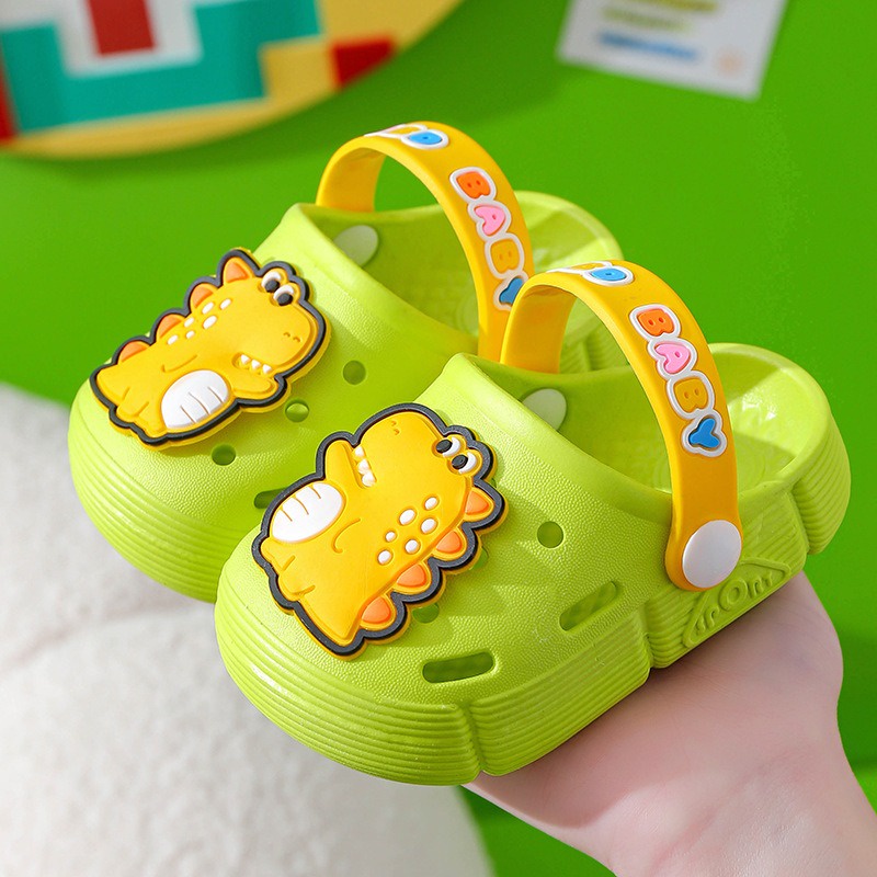 littlekiddoss Sendal Bapao Anak Perempuan Sandal Baim Anak Laki-Laki Dino Import Size 18-28 SH2177N