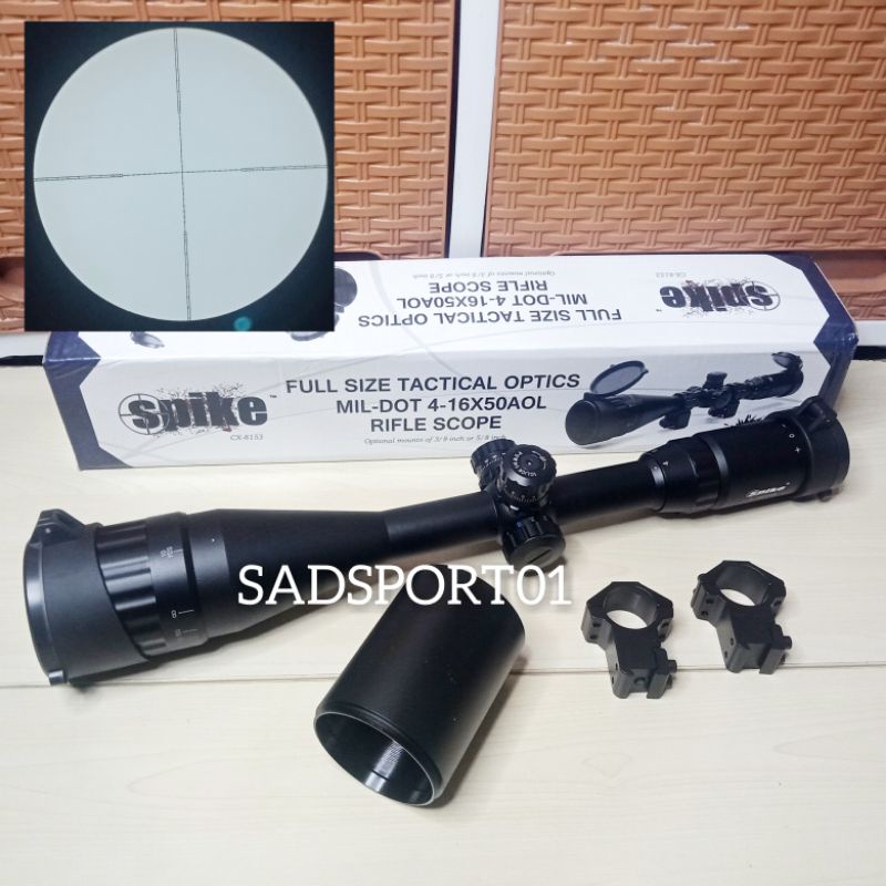 SPIKE 4-16X50AOL  RETICLE HK/RIFLESCOPE/TELESCOPE/TELE/SCOPE