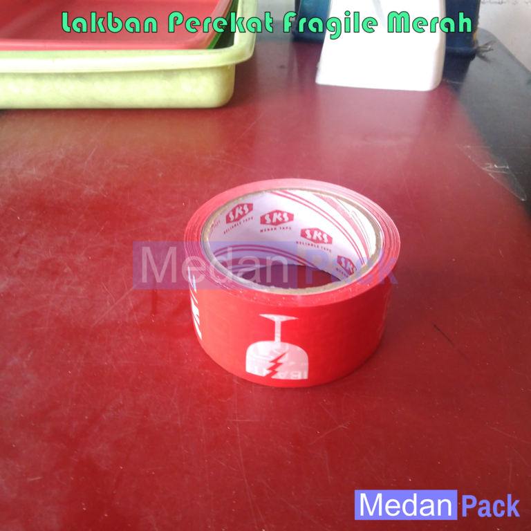 

Lakban Selotip Perekat Fragile Merah 40 yd