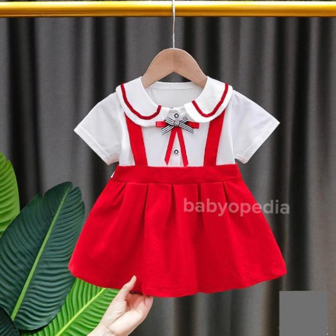 DISKON Dress Anak Perempuan Merah / Baju Imlek Anak / Dress Imlek Anak merah - 2-3 tahun