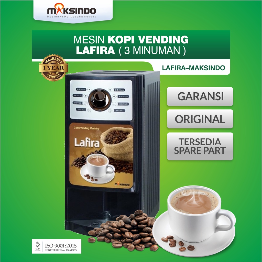 Mesin Kopi Vending LAFIRA (3 Minuman) Maksindo