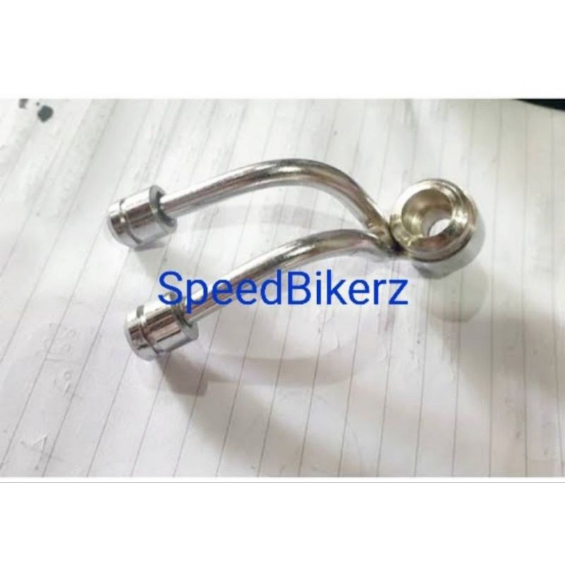 Gantungan Cantolan Barang Hook Universal Y cabang Crome Stainless Stenless besi bebek matic beat mio