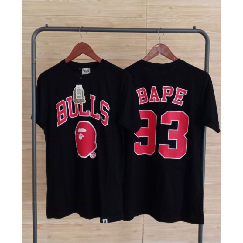 T-SHIRT KAOS BAPE BULLS 93