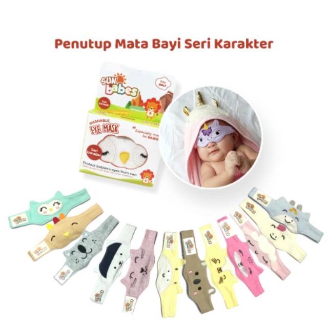 Kacamata Jemur Bayi Sunbabes LIMITED EDITION / Eye mask Protector / Penutup mata bayi