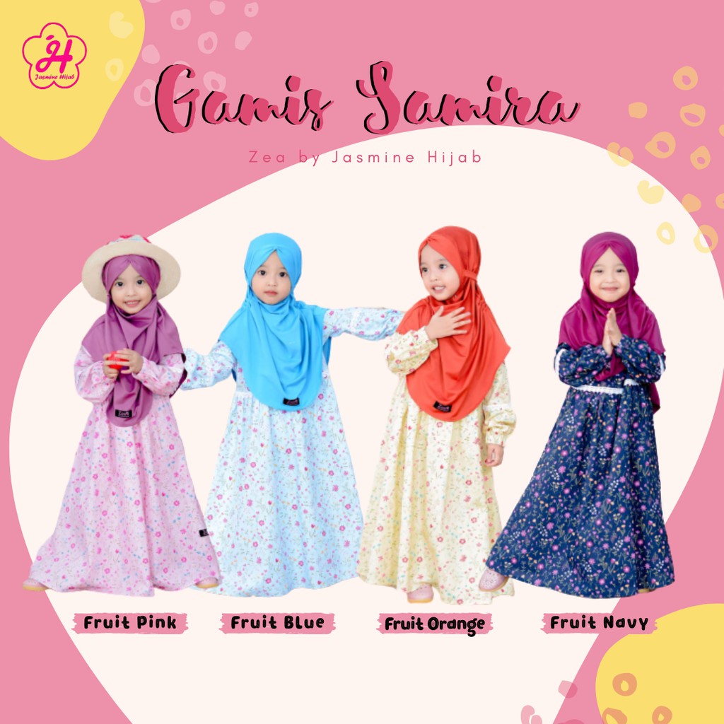 SET GAMIS ANAK SYARI SAMIRA SERIES BY ZEA JASMINE