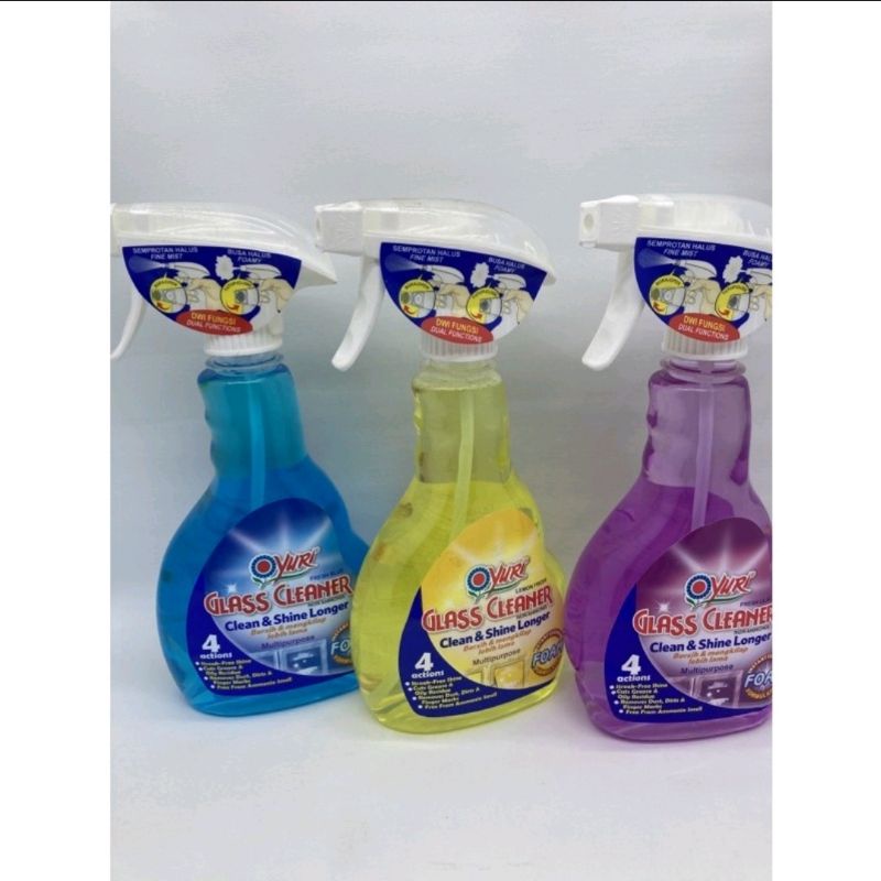 yuri glass cleaner botol / refill  pembersih kaca