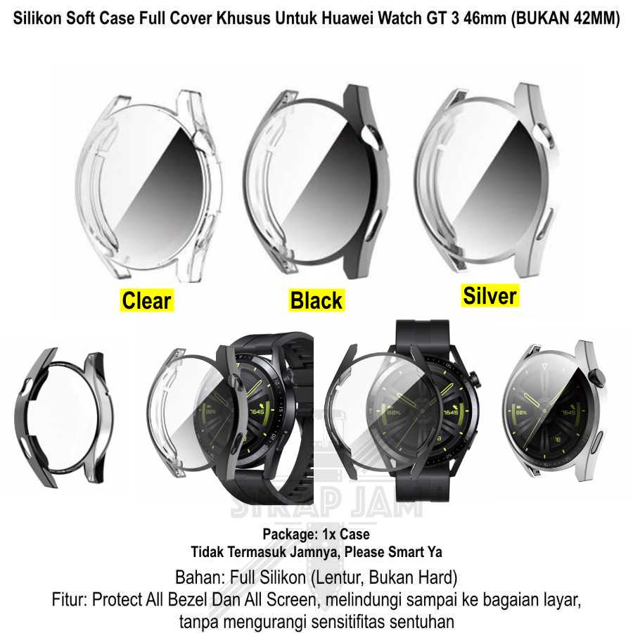 Silikon Case Huawei Watch GT3 GT 3 46mm - Soft Cover Full Screen Lentur