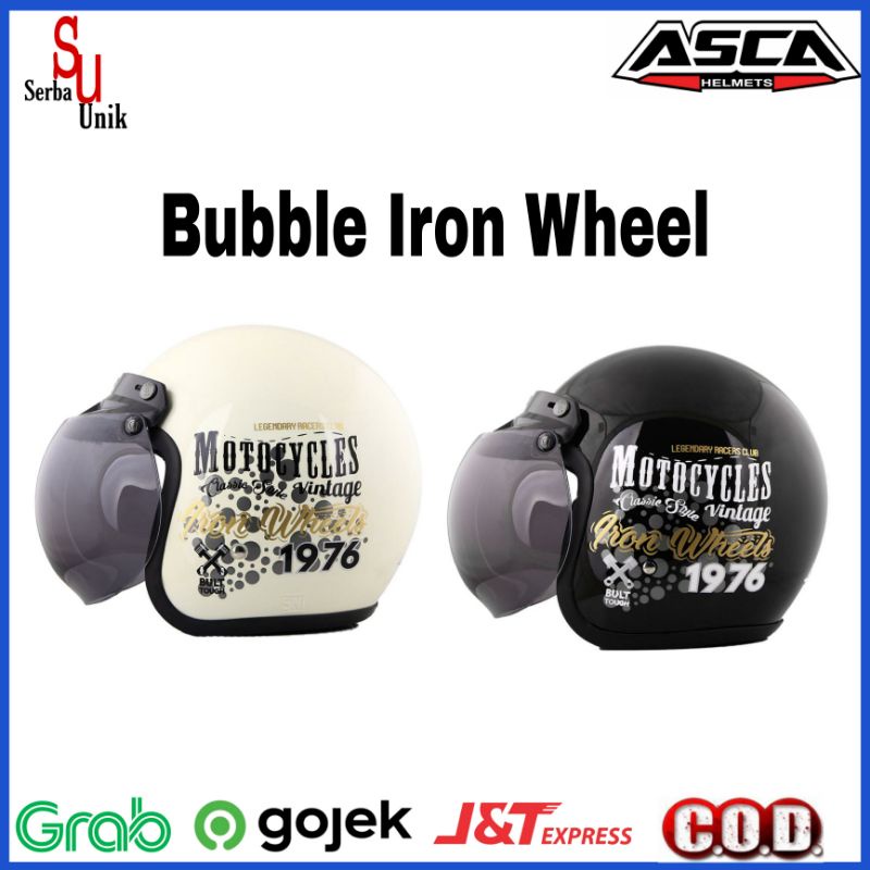 Asca Helm Bogo Bubble Iron Wheels