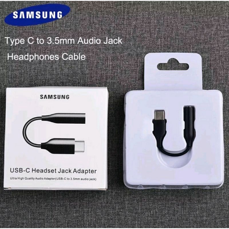Konektor Headset Samsung Type C to 3.5mm Jack Audio Converter Note 10 Plus S20 Ultra Note 20 Ultra