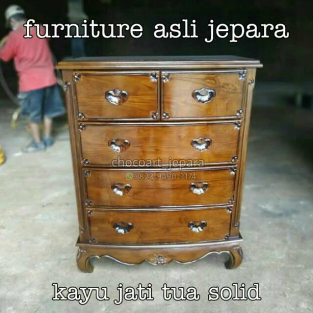 Nakas jati tua/ nakas jati ukir/ nakas jati jepara/ nakas laci/ nakas minimalis/ nakas salina jati