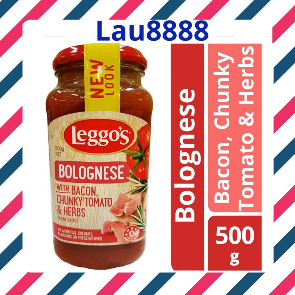 

Leggo's Bolognese With Bacon Chunky Tomato and Herbs Leggos 500gr