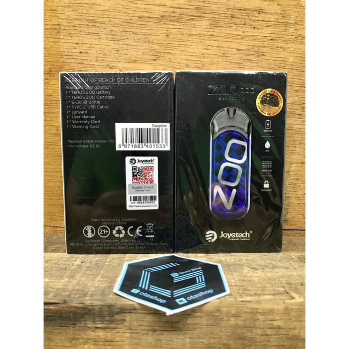 Authentic Teros Pod Zoo 650mah Pods Starter Kit Vape Vapor Closed System Device