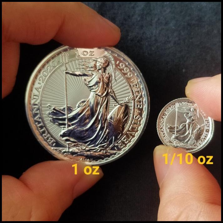Silver Britannia 1/10 Oz 2020 - Koin Perak 999 Royal Mint