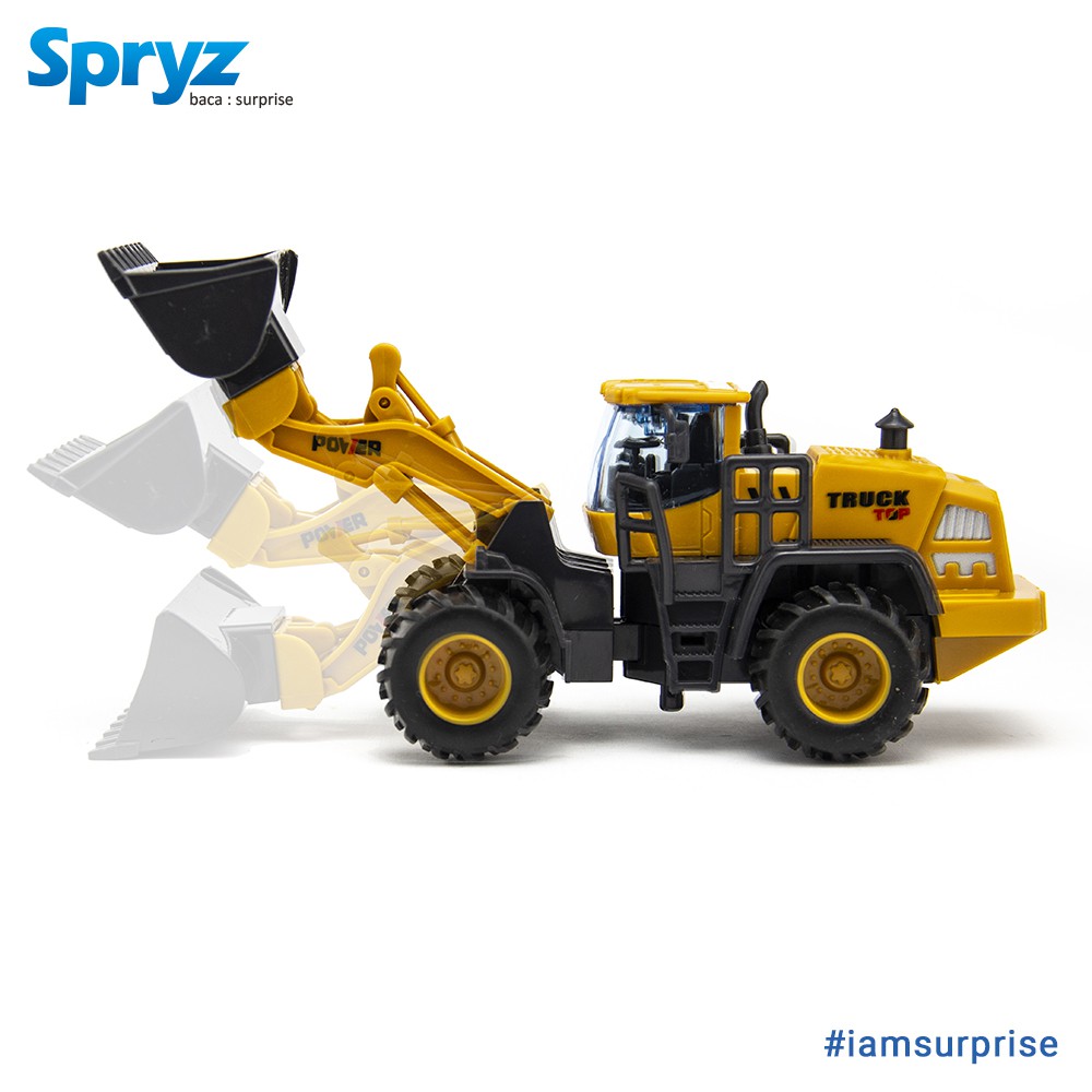 Spryz Construx 1:55 Loader Mainan Miniatur