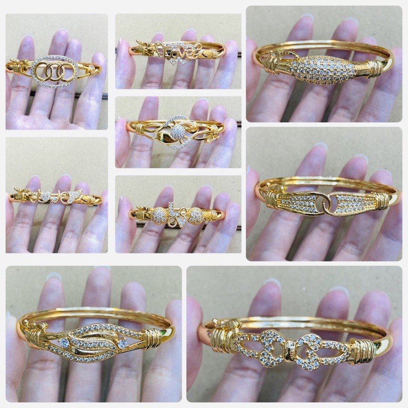 Gelang bangkok permata suping wanita 24k