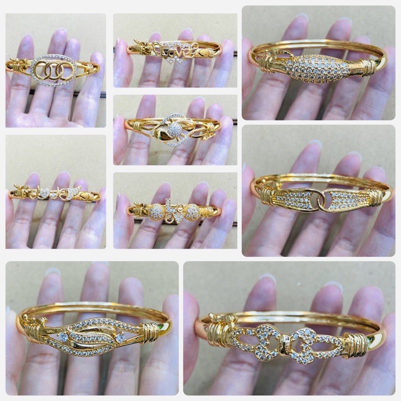 Gelang bangkok permata suping wanita 24k